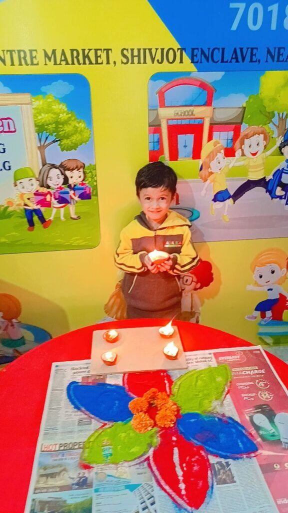 balvatika preschool kharar shivjot enclave celebrated diwali 1