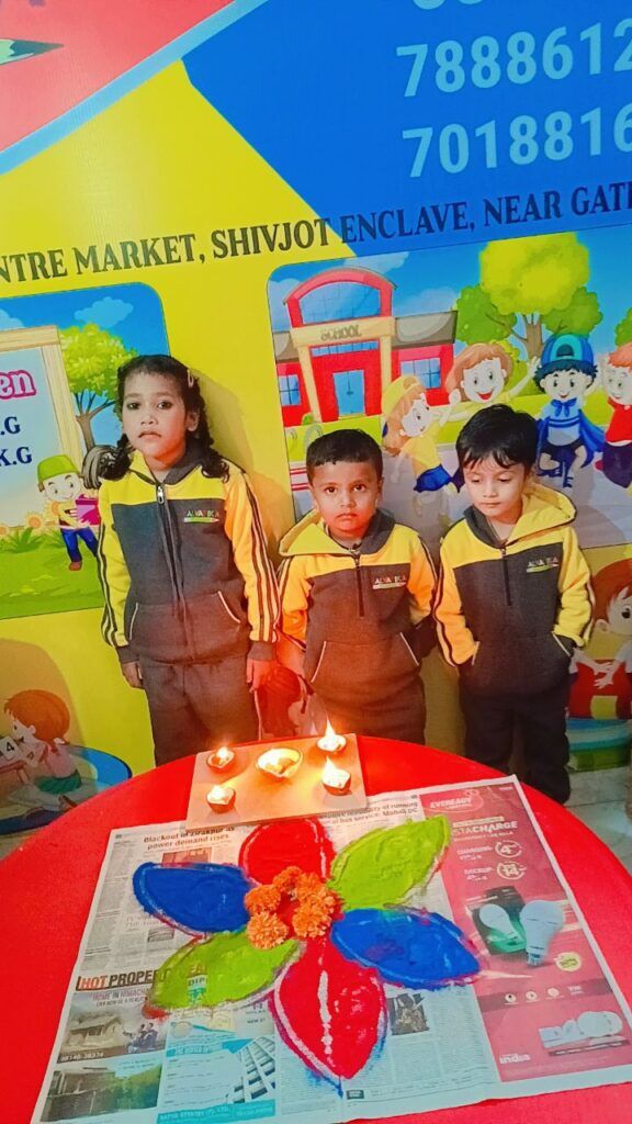 balvatika preschool kharar shivjot enclave celebrated diwali